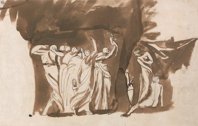 Mytologisk gruppe af kvinder og børn af George Romney